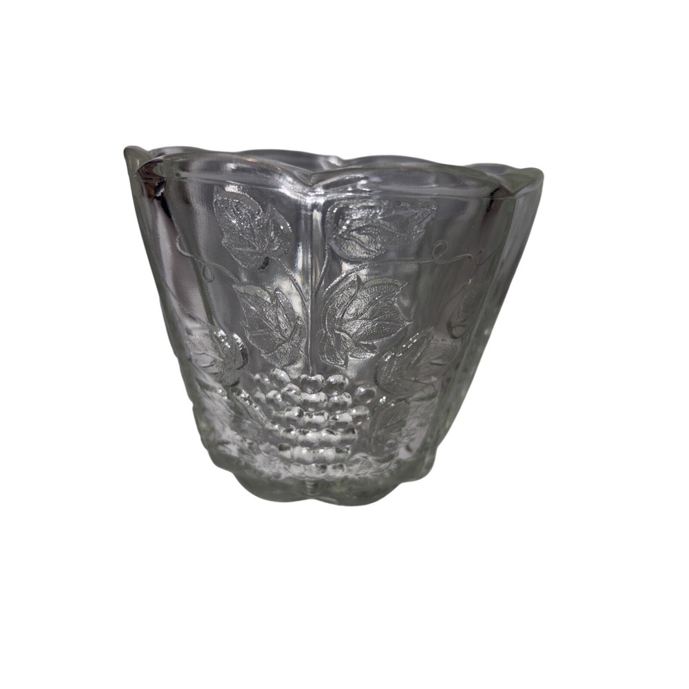 E.O.Brody Company, Vintage Clear Pressed Glass Compote Or Jardiniere Planter1960